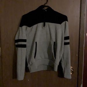 From Ardenes. Black and grey soft sweater. Has cotton and polyester material.